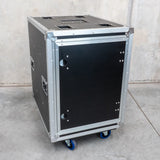 Titan AV 19" 14RU Slam Rack Road Case on Castors, Pro Series