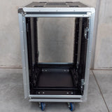 19" 16RU Slam Rack Road Case on Castors, Pro Series