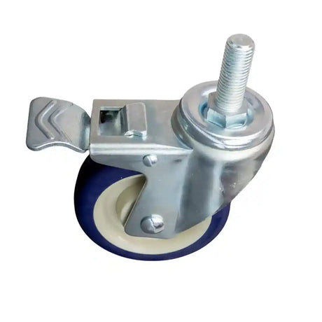 4" Threaded Caster Wheel with Brake