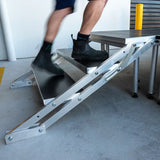 Adjustable 3-Step Portable Stage Stairs (Legs Not Included)