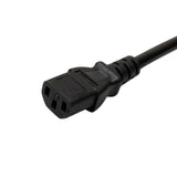 1.5m IEC Power Cable with Piggy Back Plug