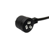 1.5m IEC Power Cable with Piggy Back Plug