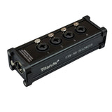 Titan AV RJ45 EtherCON to Quad 3-Pin XLR / 1/4 Jack MIX SLIM Stage Box