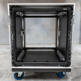 10RU Shock Rack Case with Wheels, 550mm Deep