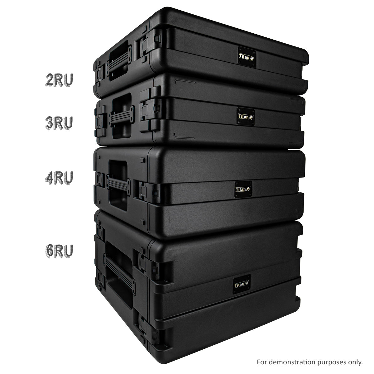 Titan AV Lightweight Rack Cases with Plastic Hard Shell