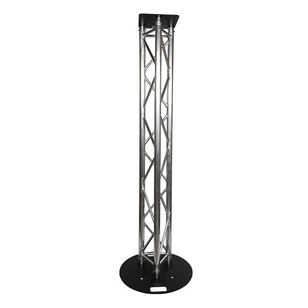 Titan AV Tri Truss Lighting Stand 2m Trussing, 600mm Circle Base & Top Plate