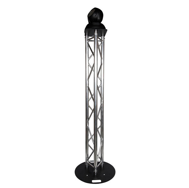 Titan AV Tri Truss Lighting Stand 2m Trussing, 600mm Circle Base & Top Plate