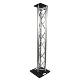 Titan AV Tri Truss Lighting Stand 2m Trussing, Steel 500mm Base & Top Plate