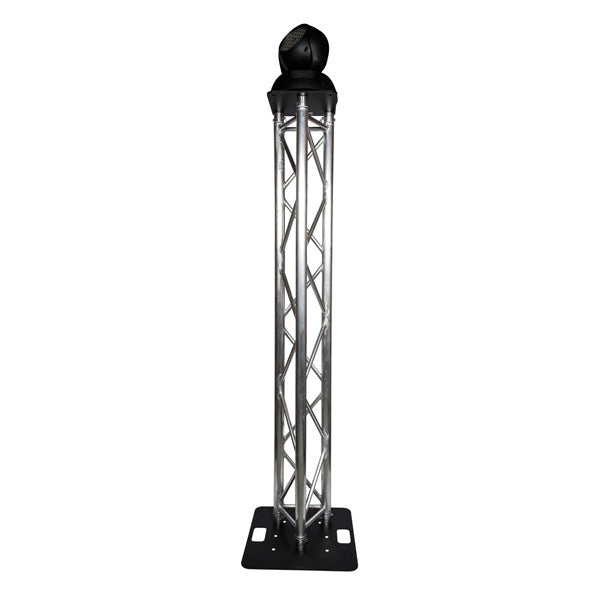 Titan AV Tri Truss Lighting Stand 2m Trussing, Steel 500mm Base & Top Plate