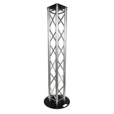 Box Truss Lighting Stand 2m Trussing, 600mm Circle Base & Top Plate