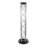 Box Truss Lighting Stand 2.5m Trussing, 600mm Circle Base & Top Plate