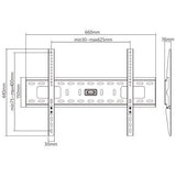 Titan AV TV Wall Mount Bracket 37-90" Fixed, Heavy Duty