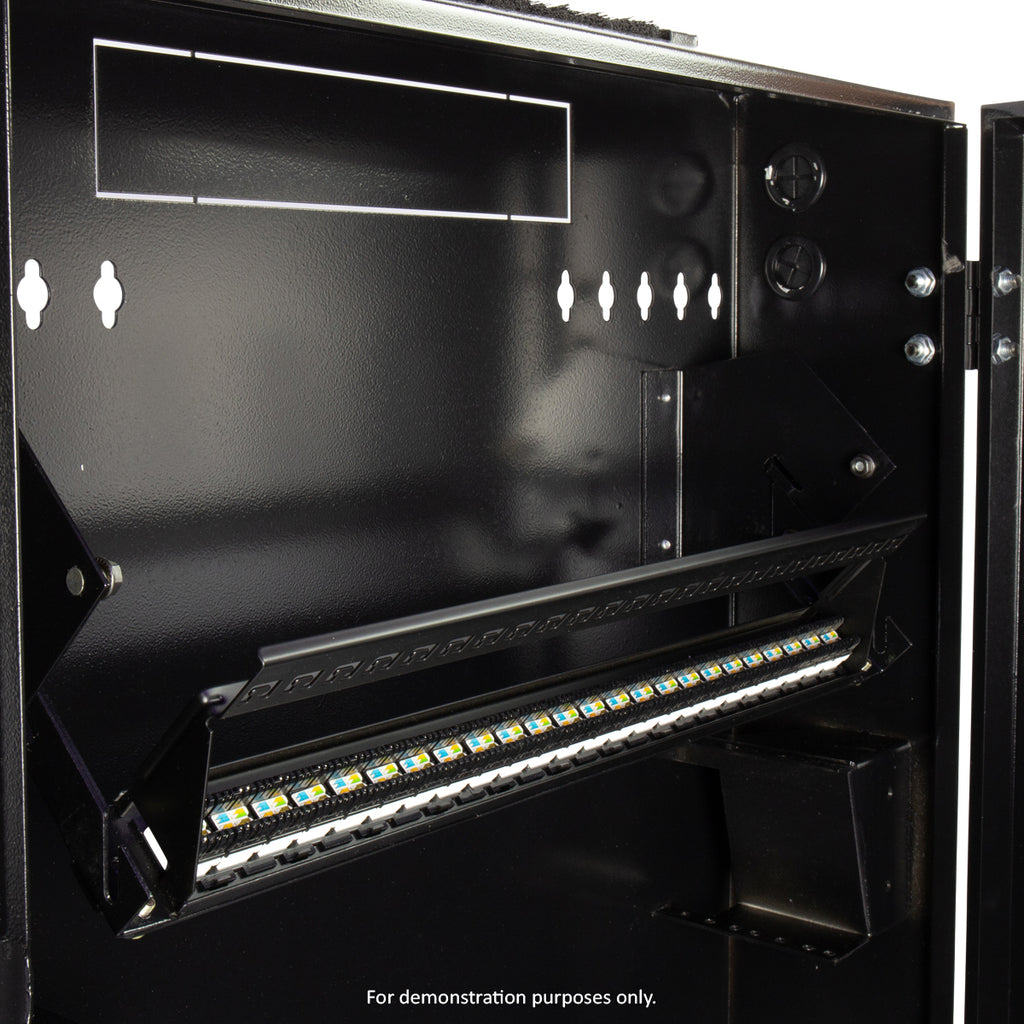 2RU Vertical Wall Mount Server Cabinet by Titan AV