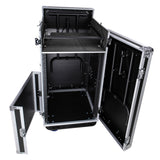 16RU Workstation, Portable DJ Table & 19" Mixer Case