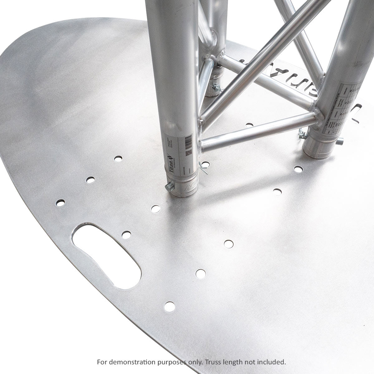 1200 x 600 Oval Aluminium Base Plate - 290 Truss